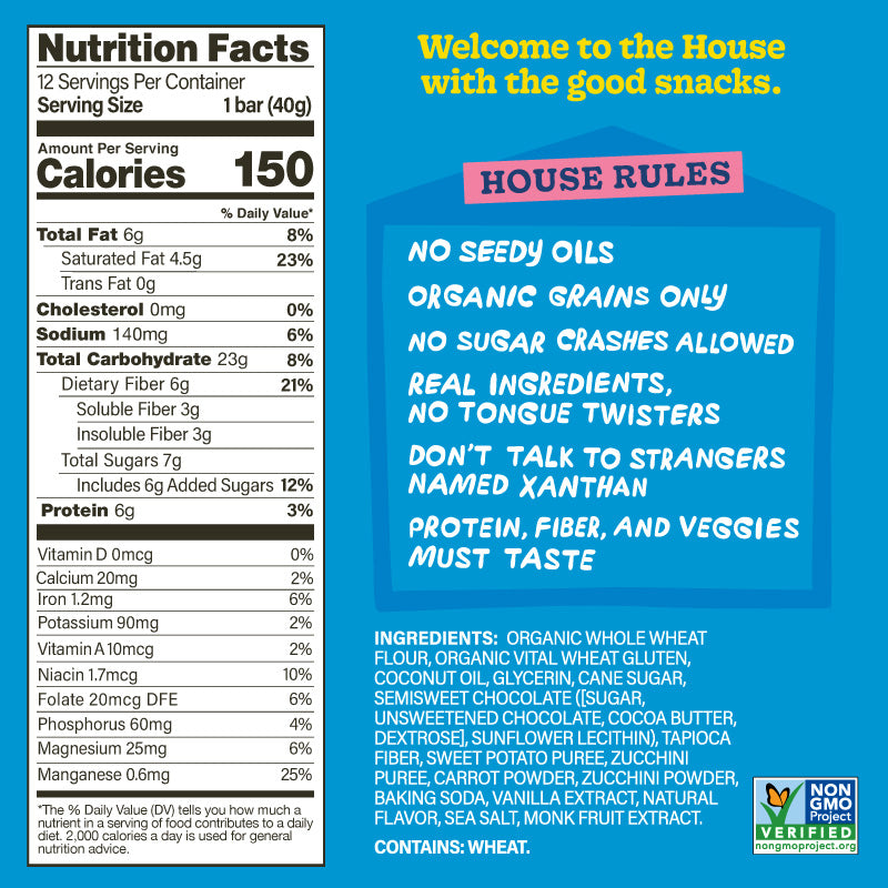House of Yes Chocolate Chip Nutrition Facts