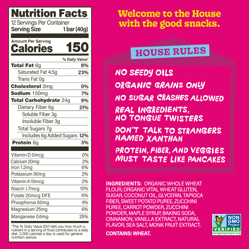 House of Yes Maple Cinnamon Nutrition Facts